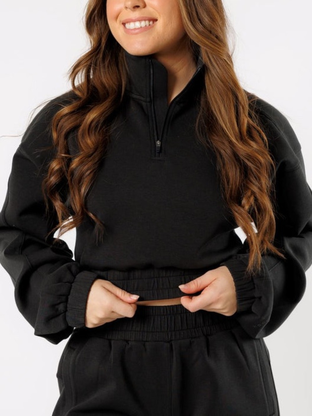 PARAGON Black Quarter-Zip Pullover Hoodie